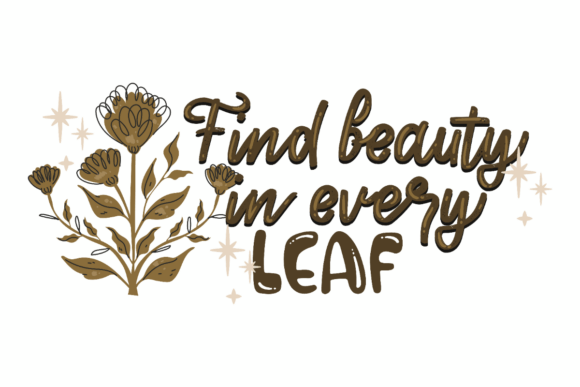 Beauty in Leaves Graphics for Crafts