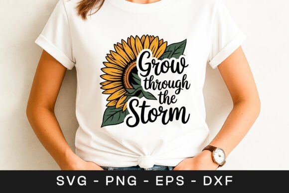 Grow Through Sunflower Graphics for Crafts