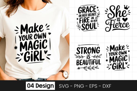 Make Your Own Magic Girl Graphics for Crafts