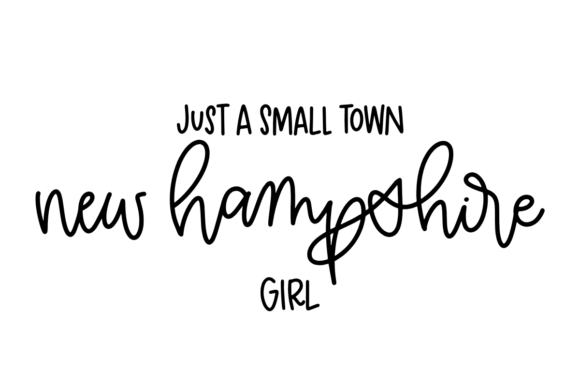 New Hampshire Girl Graphics for Crafts