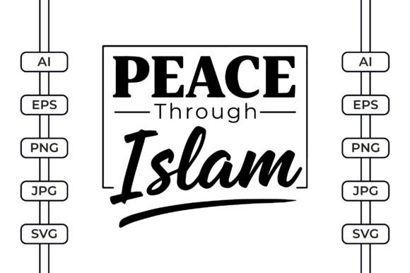 Peace Through Islam Graphics for Crafts