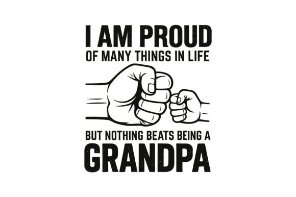 Proud Grandpa Fist Bump Graphics for Crafts