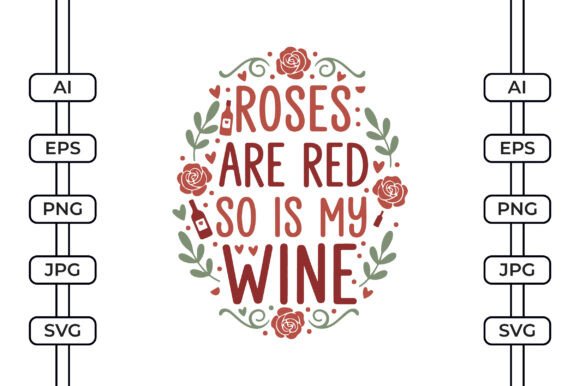 Roses Are Red Graphic for Crafts and Blogs
